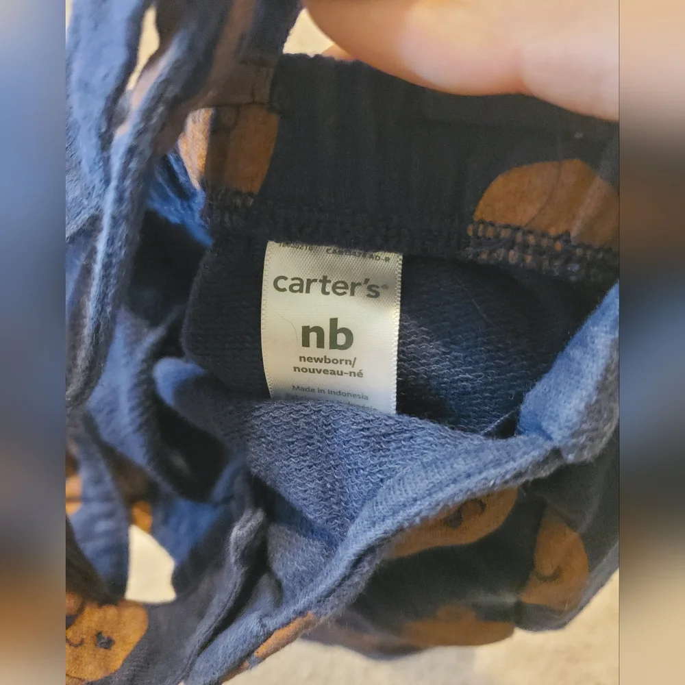 Cute Bear Print Baby Overalls - Picture 2 of 3